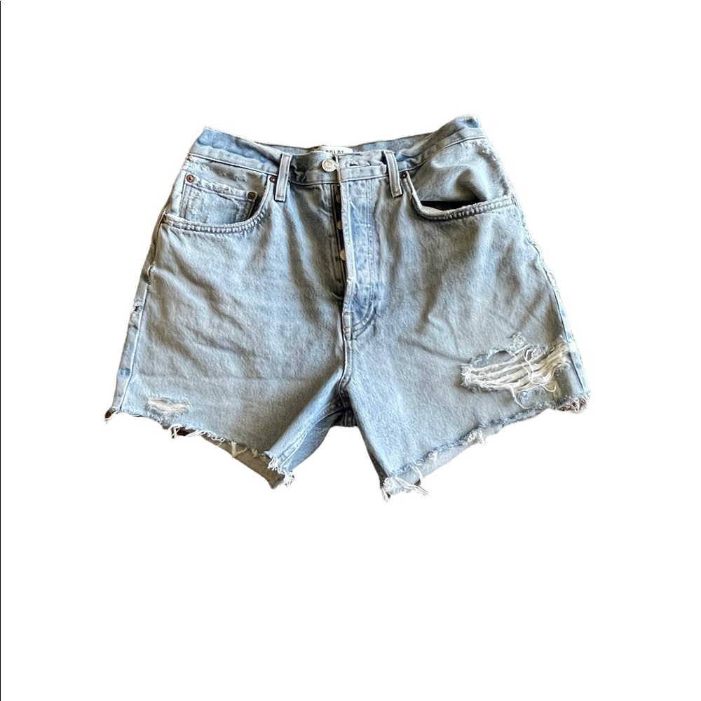 AGOLDE High Rise Riley Short in Groove
